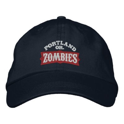 Casquillo de la oscuridad de los zombis de Portlan Gorros Bordados Casquillo de la oscuridad de los zombis de Portlan Gorros Bordados