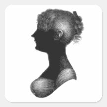 Cassandra Austen's Silhouette Sticker