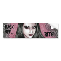 Cassandra - Back off...I BITE! - Bumper Sticker