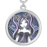 "Cassandra" Gothic Tattoo Flower Fairy Necklace