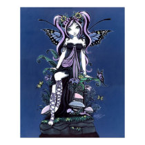 Cassandra Mushroom Flower Fairy Poster posters