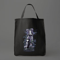 "Cassandra" Violet Blue Butterfly Fairy Art bags by mykajelina "Cassandra" Violet Blue Butterfly Fairy Art bags