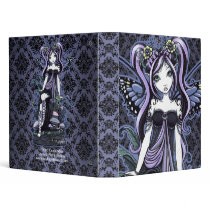 "Cassandra" Violet Butterfly Fairy Art Binder