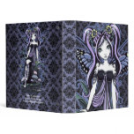 "Cassandra" Violet Butterfly Fairy Art Binder
