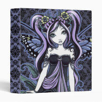 cassandra, flower, butterfly, fairy, faery, faerie, fae, fairies, faeries, pixie, fantasy, art, pitails, violet, blue, bourque, lace, gothic, tattoos, myka, jelina, mika, mushrooms, butterflies and moths, Binder with custom graphic design