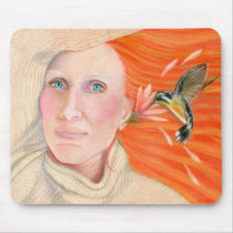 Cassandra's Hummingbird Mousepad mousepads