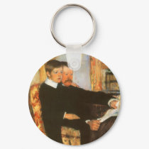 Cassat's Portrait; Father & Son keychains