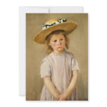 Cassatt's Child in Straw Hat - with a Sweet Smile Custom Invitation