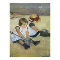 Cassatt's Children Playing on the Beach posters by MasterpieceCafe Cassatt's Children Playing on the Beach posters