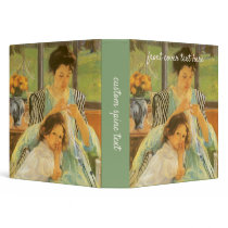 Cassatt's Young Mother Sewing binders by MasterpieceCafe Cassatt's Young Mother Sewing binders