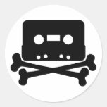 Cassette Jolly Roger Stickers