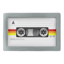 Cassette label belt buckle belt buckles