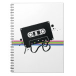 Cassette Stencil (White BG) Notebook