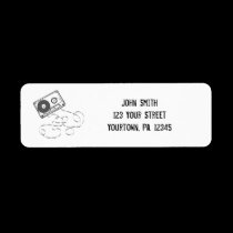 Cassette Tape Address Label labels