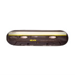 Cassette Tape Black Skateboard Mini