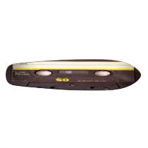 Cassette Tape Black Skateboard Oldschool