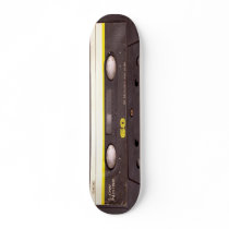 Cassette Tape Black Skateboard Pro
