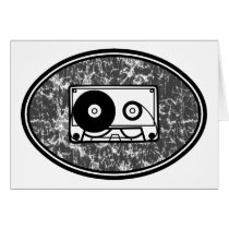 Cassette Tape Black & White cards by atomic50s Cassette Tape Black & White cards