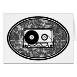 Cassette Tape Black & White cards