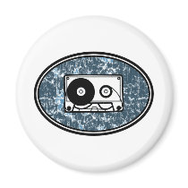 Cassette Tape Blue magnets by atomic50s Cassette Tape Blue magnets