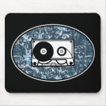 Cassette Tape Blue Mouse Pad