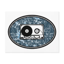 Cassette Tape Blue postcards by atomic50s Cassette Tape Blue postcards