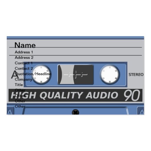 Cassette Tape Business Card 