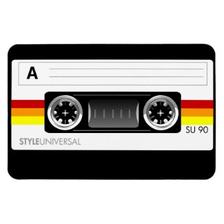 Cassette tape flexi magnet