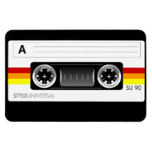 Cassette tape flexi magnet
