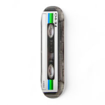 Cassette Tape Green Skateboard Pro