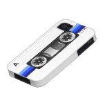 Cassette tape label blue iPhone 4 case