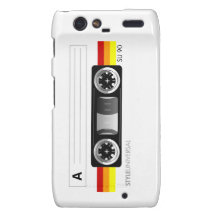 Cassette tape label Droid Razr Droid RAZR Case