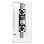 Cassette tape label gray case iPhone 5 covers