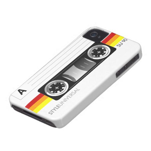 Cassette tape label iPhone 4 case