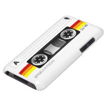 Cassette tape label iPod touch casemate cases