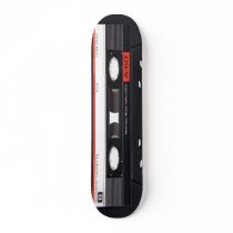 Cassette Tape Red Skateboard Pro
