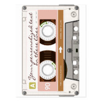 Cassette tape - tan - postcards