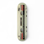 Cassette Tape White Skateboard Pro