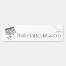 Cassette, TheIndiePlaylists.com Bumper Stickers