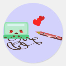 cassettes love stickers