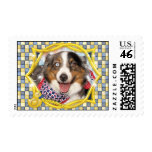 Cassie - Mini Australian Shepherd Stamp