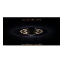 Cassini Catches Saturn Backlit posters
