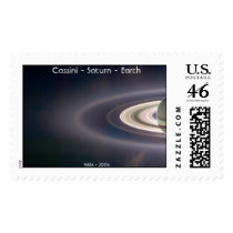 Cassini - Saturn - Earth postage