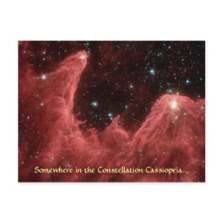Cassiopeia Nebula - Postcard #1 postcard