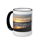 Cast all your worries on Him Coffee Mug
