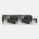 Cast iron fire basket, basic bumper sticker