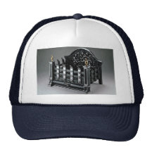 Cast iron fire basket hats