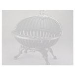 Cast iron fire basket, oval design letterhead template