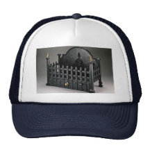 Cast iron fire basket, portcullis design trucker hat