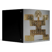 Cast Tumbaga pectoral, from Huaca del Dragon Vinyl Binder